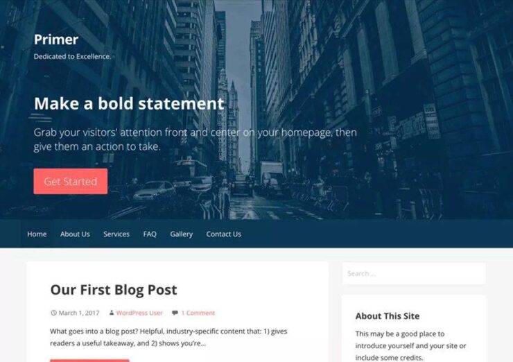 Business Corporate Theme Primer