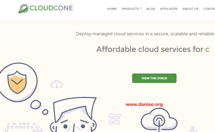 cloudcone：美国便宜VPS，$17.12/年，2核1G/55G硬盘/1Gbps带宽@2T流量