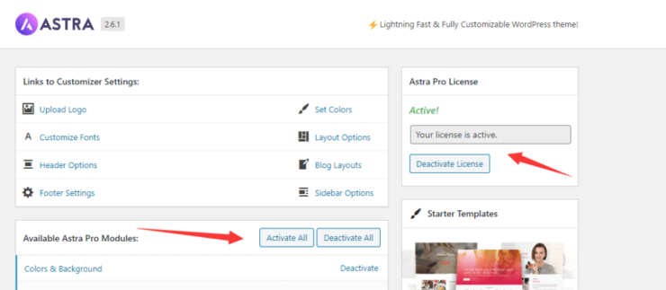 Astra Pro主题激活授权教程